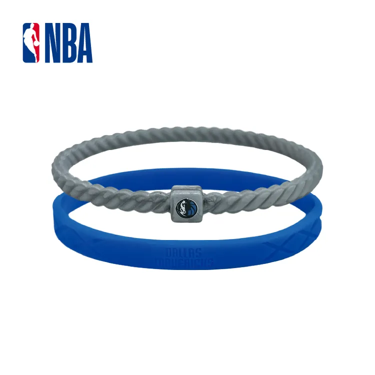 NBA官方正品硅胶手环正版双色扭纹系列手环