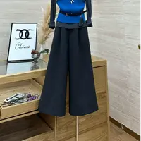 【七分晴风】韩系百搭高腰垂感显瘦休闲裤-31057