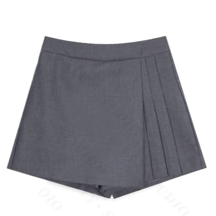 时尚裤裙（带内衬）显瘦简约短裤气质高腰2025新款夏季