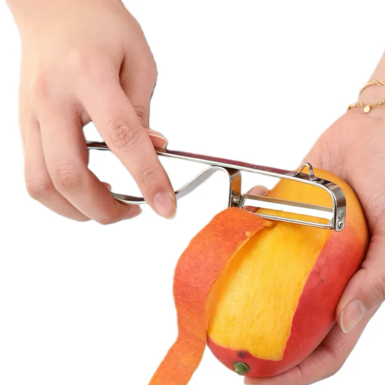 日本EAYU不锈钢削皮刀器水果去皮刀土豆苹果多功能家用刮皮刀瓜刨