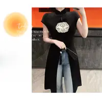 【爱妃】大码女装胖mm2024秋季新款国风复古刺绣中长款叠穿连衣裙