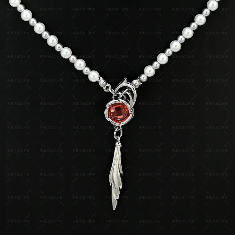 恋与深空夏以昼周边春日卡浮花以载同人乙游周边谷子珍珠项链轻奢