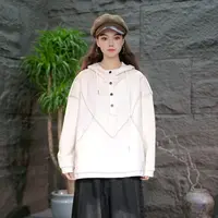 【连帽卫衣春秋】大码女装秋装长袖带帽上衣宽松显瘦休闲百搭卫衣