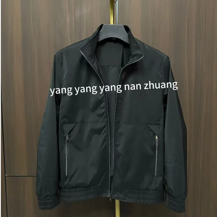 春季新款男士高品质轻奢立领夹克休闲时尚百搭上衣外套