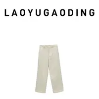 【LAOYUGAODING】高品质-77303新款时尚宽松阔腿牛仔裤