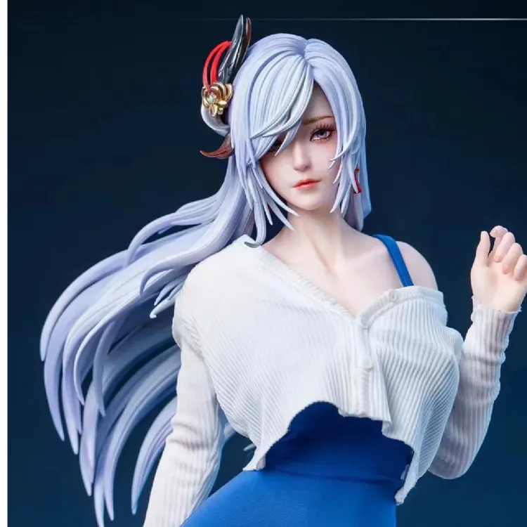 后妈裙绅鹤47cm美少女动漫桌面生日礼物超大GK手办模型摆件雕像