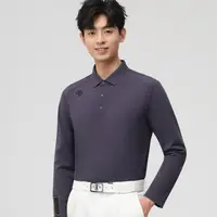 迪家箭头【品牌撤柜】男士长袖翻领Polo运动休闲透气打底内搭T恤男