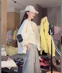 九佳 【锦瑟未央】定制气质时尚休闲宽松开衫短款外套显瘦网红