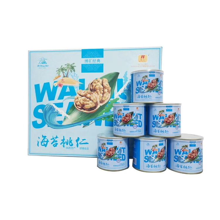 博汇牌海苔桃仁88g/罐休闲解馋小零食
