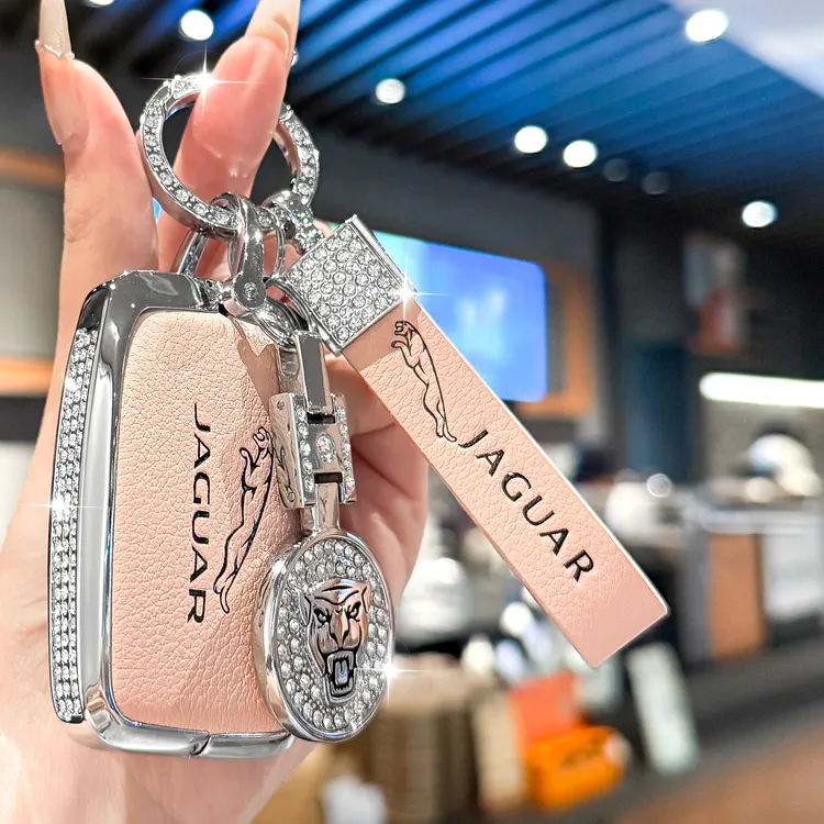 适用捷豹XFL钥匙套XEL/F-TYPE/F-PACE/E-PACE/XJ/XE/XF壳包女真皮