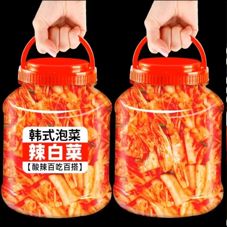 【超大桶】韩式辣白菜商用东北辣白菜罐装酸爽腌菜下饭咸菜榨菜泡菜
