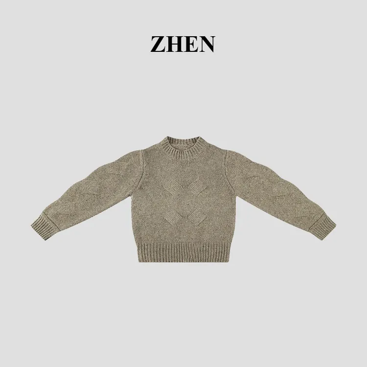 【ZHEN】25K01743 2025新款时尚气质休闲百搭开衫上衣女
