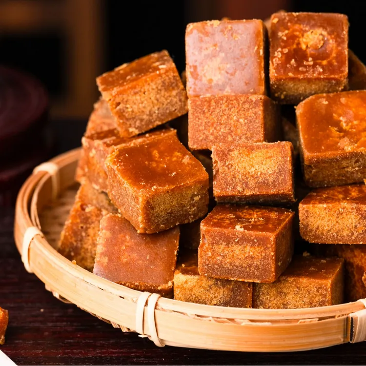 广西古法手工纯甘蔗无添加柴火熬制老红糖经期月子适用原味块糖