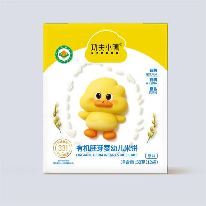 功夫小鸭有机胚芽婴幼儿米饼（原味）