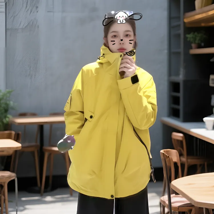 宿慕SUMU三合一冲锋衣男女同款2025新款秋冬情侣户外连帽外套2518