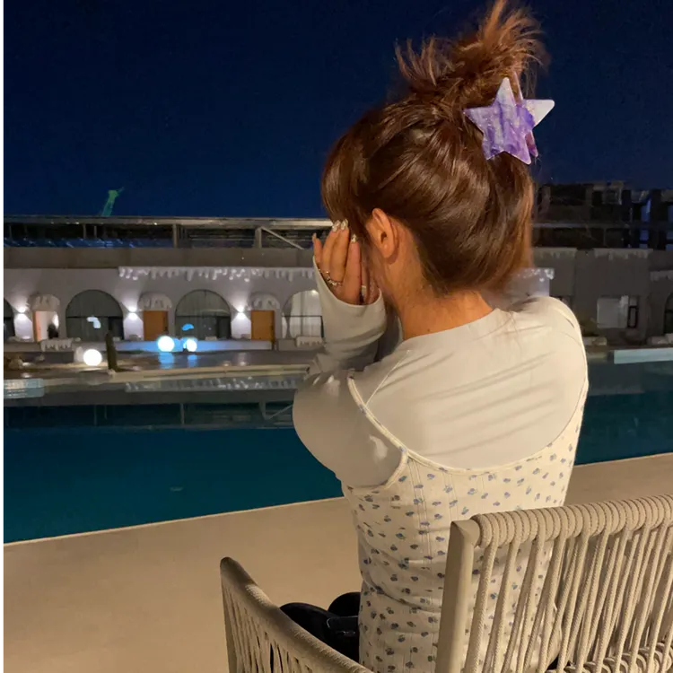 韩系醋酸抓夹五角星抓夹高质感优雅拼接齿大号鲨鱼夹ins发饰