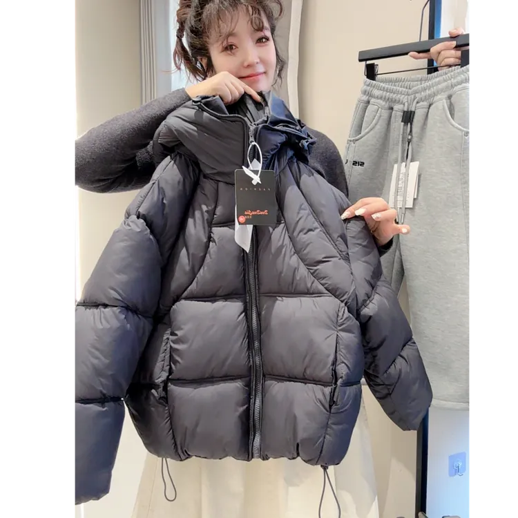 男女儿童棉服冬装25新款女男童高级棉服时髦保暖加厚连帽外套M689