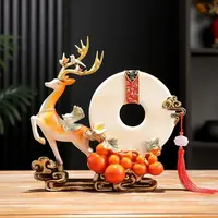 新中式鹿摆件批发客厅家居装饰电视柜玄关酒柜装饰品乔迁招财礼品