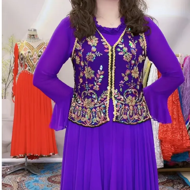 【紫霞仙子】1新品夏季重工马甲/新款新疆民族风串珠马甲