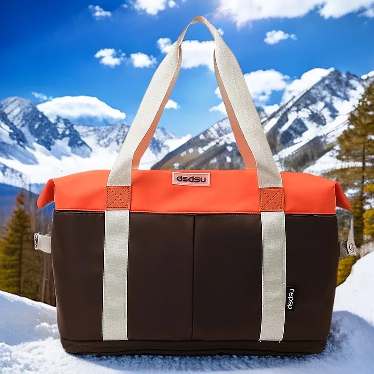 短途旅行包女大容量撞色手提包出差轻便旅游健身行李包待产收纳袋