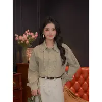 婉儿【青舟】25早秋新款显瘦百搭复古简约通勤叠穿原创衬衫#W14237