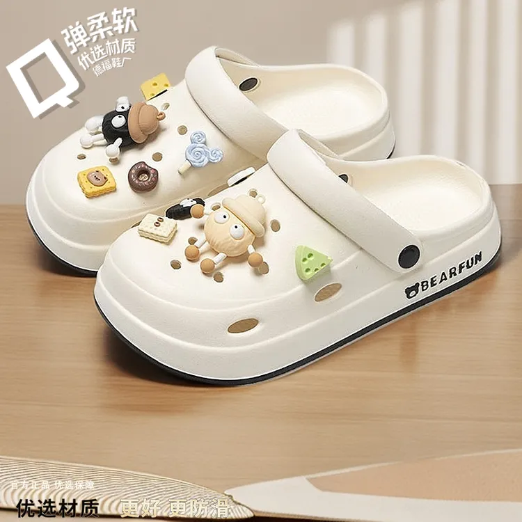 男女出口透气防臭运动外穿洞洞鞋男款舒适沙滩大码包头轻便男士