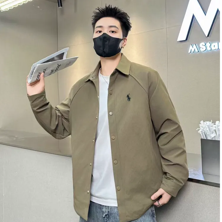 二棉外套男秋冬季2025新款潮牌工装立领夹克男士夹棉加厚保暖衣服