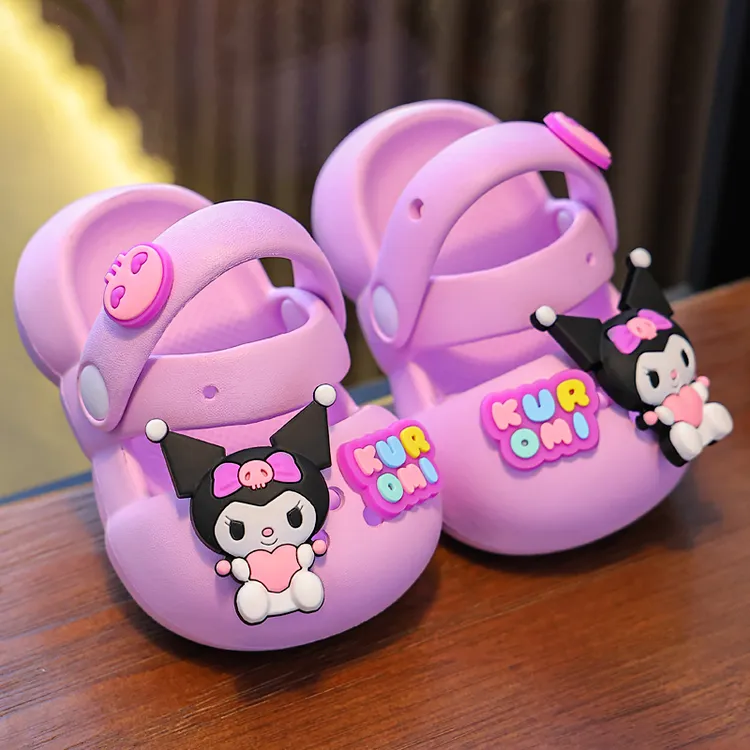 儿童卡通2025新款夏公主包头洞洞鞋婴幼儿防滑软底女童宝宝凉拖鞋