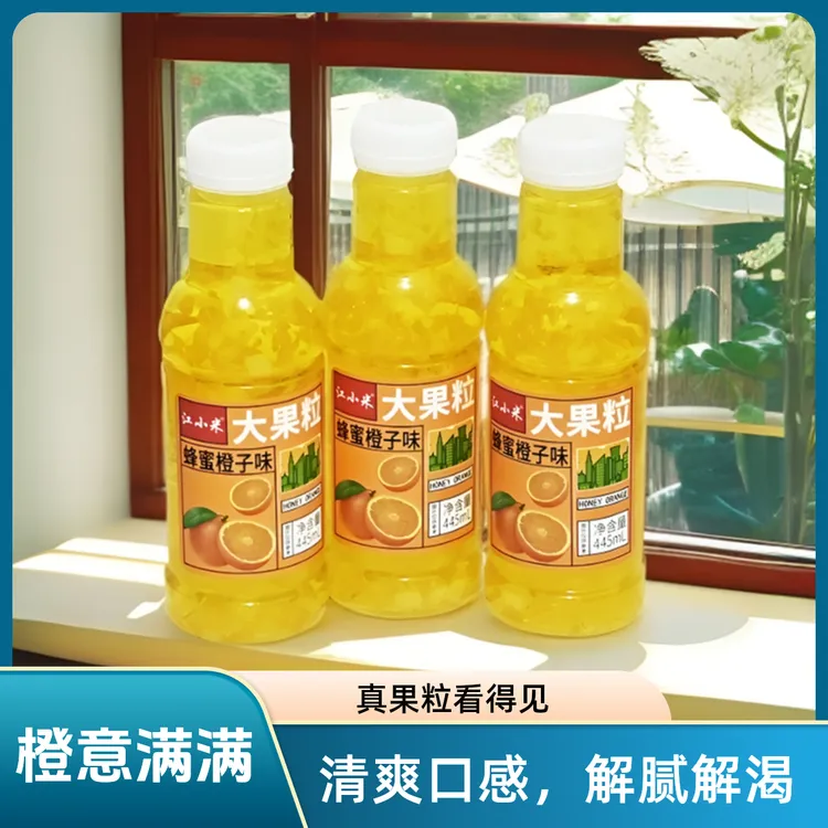 大果粒果味饮料蜂蜜果粒橙味椰果肉火锅解腻清爽解渴甜饮品江小米