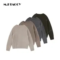 桃桃家-【软黄金】珍藏款100%纯山羊绒 高品质圆领纯色毛衣女1090