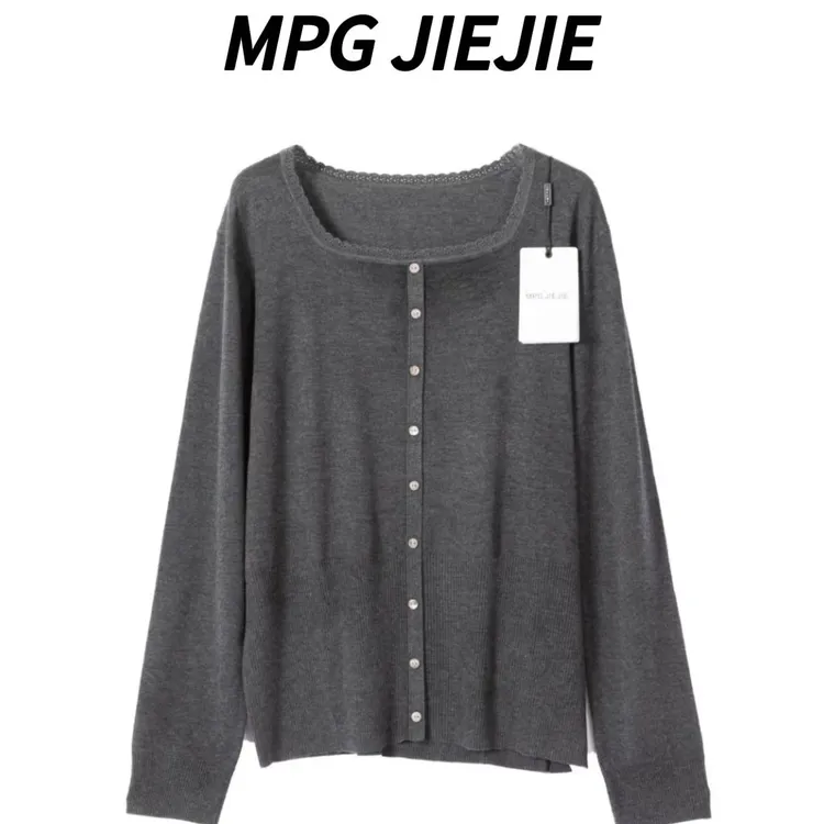 MPG JIEJIE【脱颖而出】25早秋方领绵羊毛桑蚕丝天鹅颈毛衣