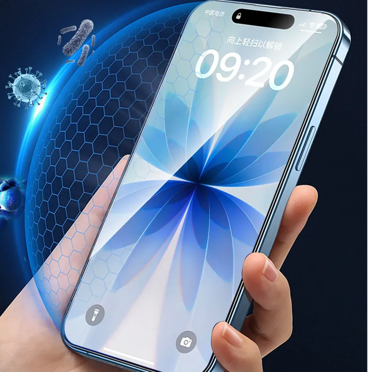 蓝极光【和平精英联名】适用苹果全包手机钢化膜防汗超滑屏幕钢化膜