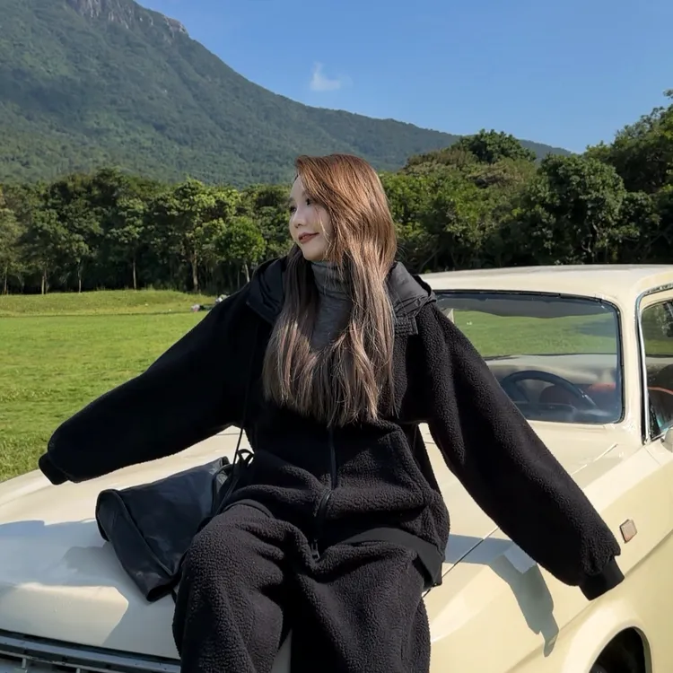 AMAZING IN | 摇粒绒 | 舒适拼接连帽外套 A250909-AI59DST90787