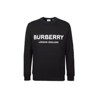 【香港阿驰专属】Burberry博柏利印花圆领套头长袖卫衣男女同款情侣款黑色80113571