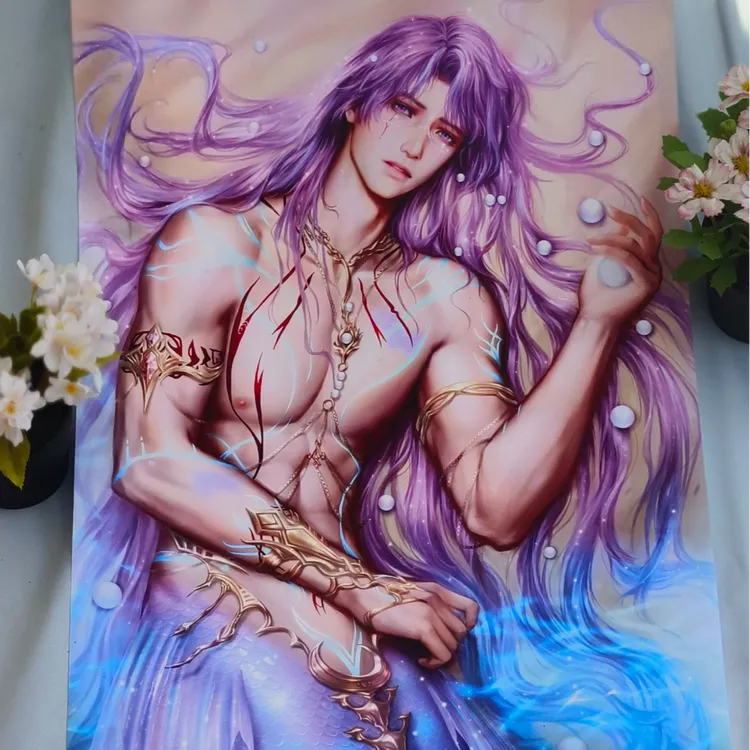 海神【祁煜Rafayel】恋与深空同人二创挂画适合收藏装饰用