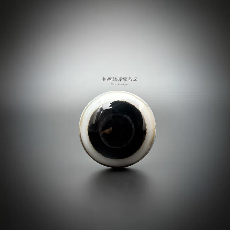 天然缠丝玛瑙板珠双面眼锁骨链 尺寸 30.5*12
