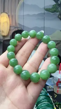 手链未镶嵌和田玉碧玉手串