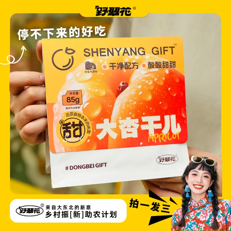 酸甜大杏干3/5/10组合独立包装休闲零食干净配方酸酸甜甜送礼袋