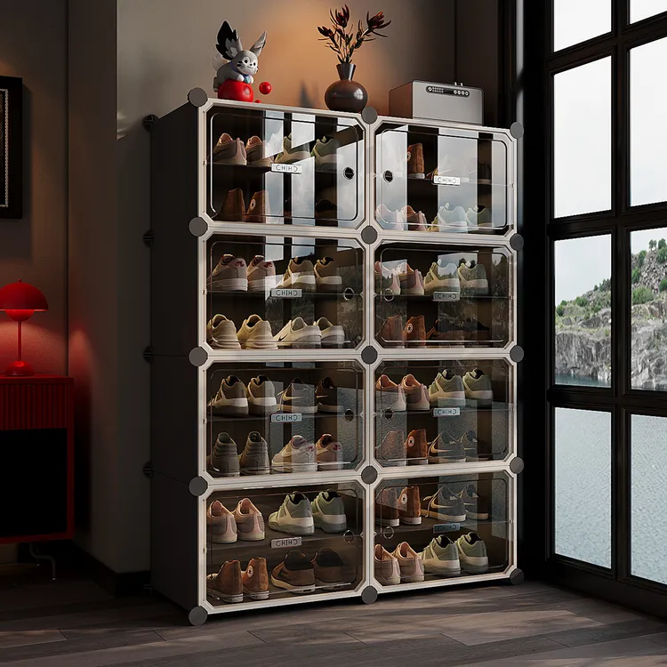【高级茶门】鞋柜多层家用门口简易鞋架子防尘入户玄关出租房大容量