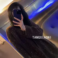 2店 早秋 混彩颗粒 重磅针织开衫