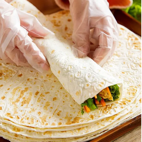 石磨面粉全麦烙馍春饼柔软劲道早餐方便速食无添加直径26CM