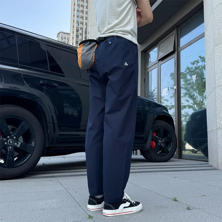 2025新款秋冬户外工装机能软壳冲锋裤时尚宽松百搭高街休闲男裤