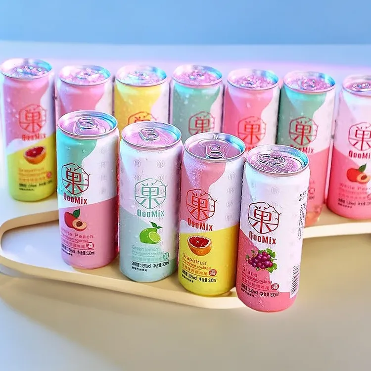 白桃西柚葡萄青柠檬口味鸡尾酒易拉罐装微醺酒鸡尾酒