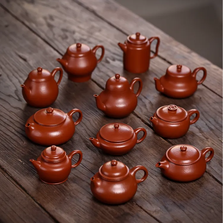 孟臣系列小品壶小容量小煤窑朱泥壶工夫茶小壶多种款式组合内推