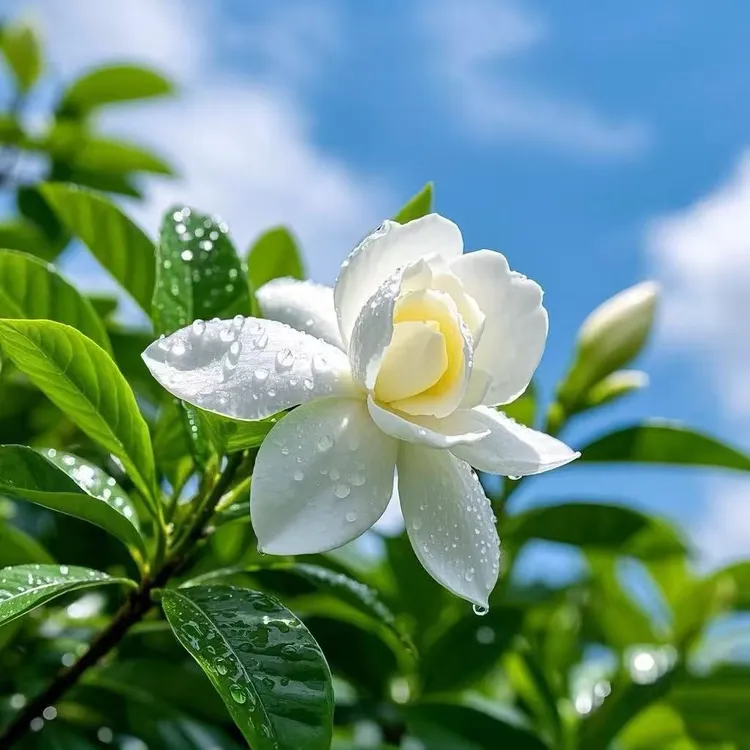 大飘枝栀子花 高山海岛栀子花盆景 小叶春花杜鹃花生桩 一物一拍