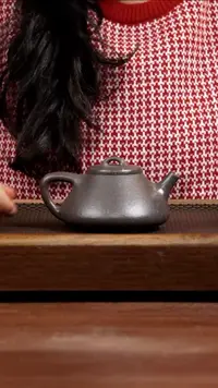 【闪购商品】紫砂茶壶8目粗砂天青子冶石瓢225CC