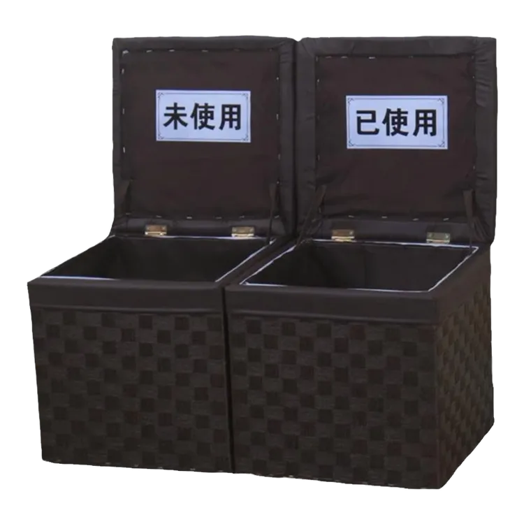 鞋套筐框收纳箱子拖鞋收纳框换鞋凳翻盖展厅售楼部鞋套回收箱篓子