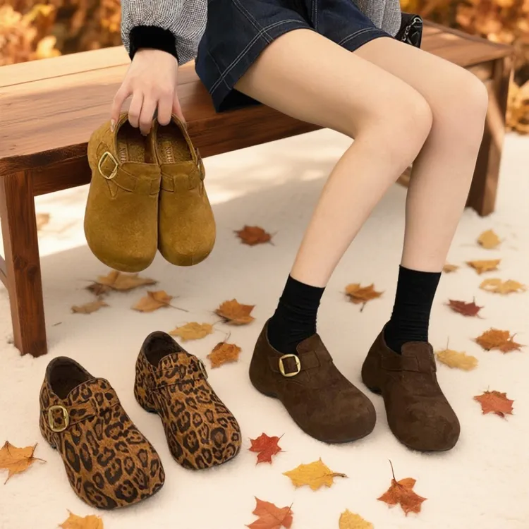 无品牌鞋子女款爆款新款秋冬季国潮鞋子搭裙子的单鞋浅口玛丽珍鞋