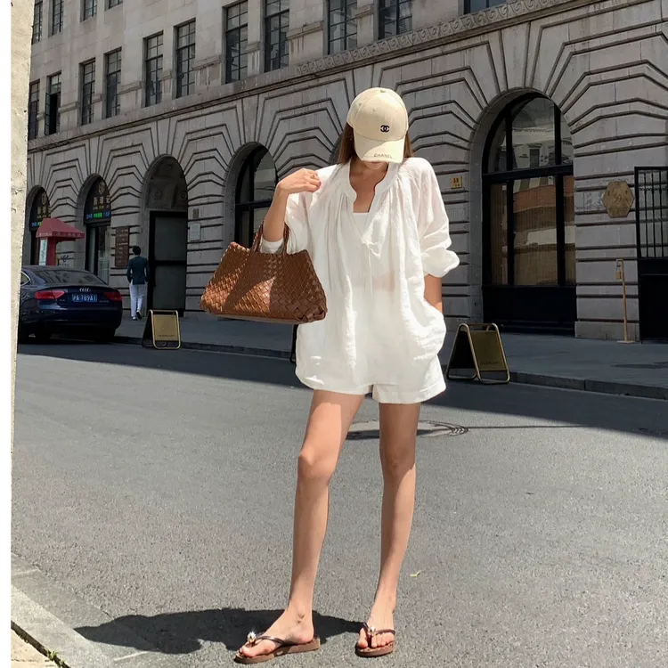 2025夏季新款时尚套装气质显瘦薄款防晒上衣性感辣妹短裤休闲百搭