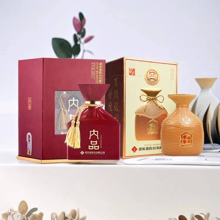 酒鬼酒鬼酒 内品单瓶+V8单瓶  52度馥郁香型高度白酒